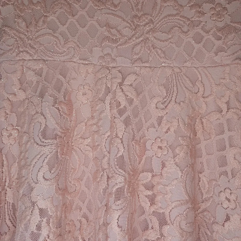 City Studio off the shoulder pink sparkle dress. - Picture 12 of 13